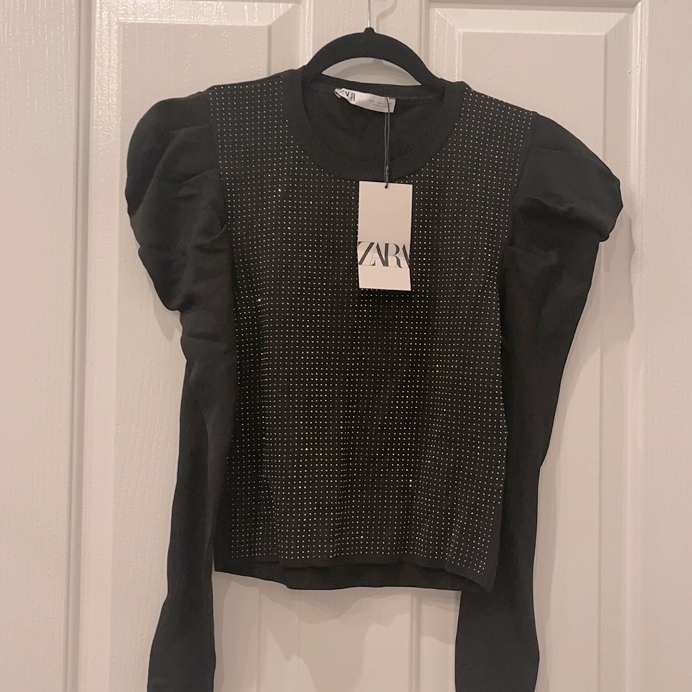 Zara sweater with sparkly stones